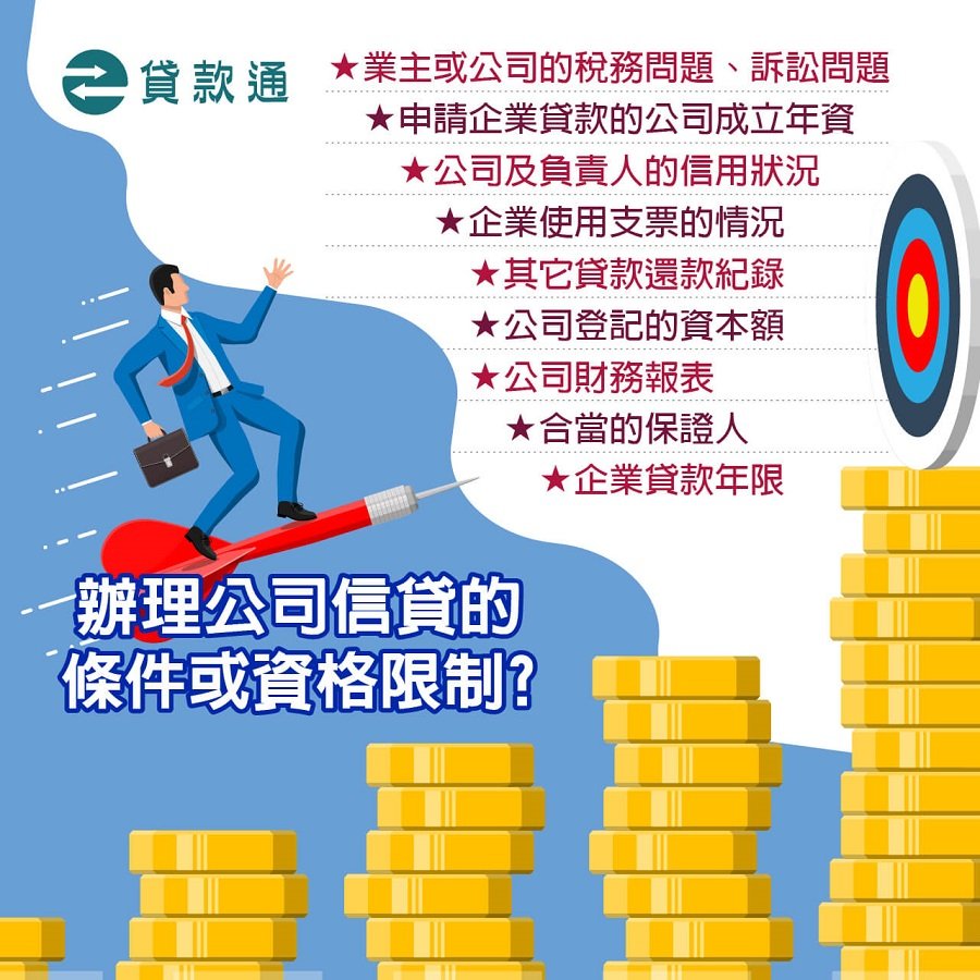 辦理公司信貸有什麼條件或是資格限制?